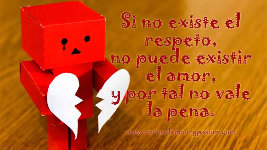 Si no existe el respeto